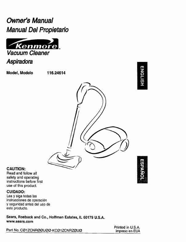 Kenmore Vacuum Cleaner 624-page_pdf